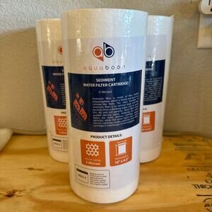 Aqua Boon Sediment Water Filter Cartridges – High Capacity 5 Micron Filtration